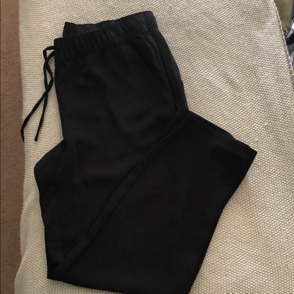 Loft drawstring black joggers